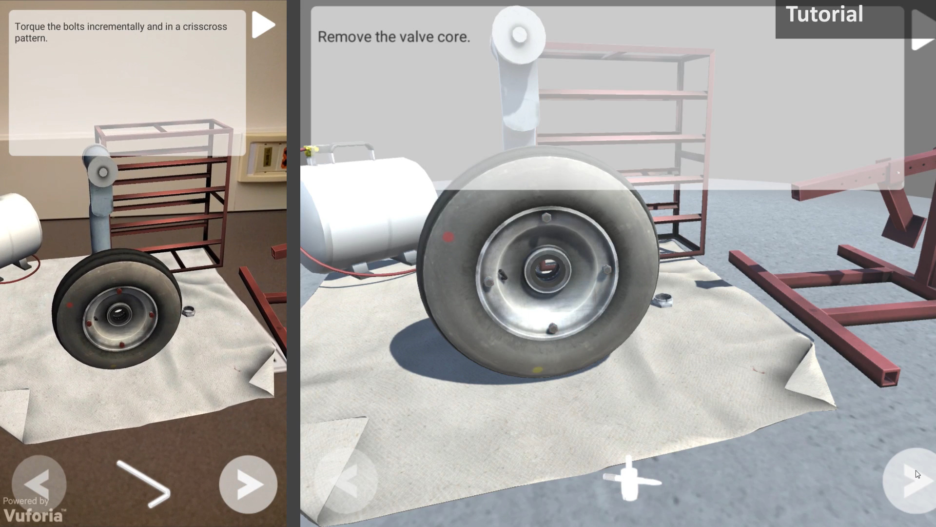 Virtual Landing Gear with Hangar of the Future